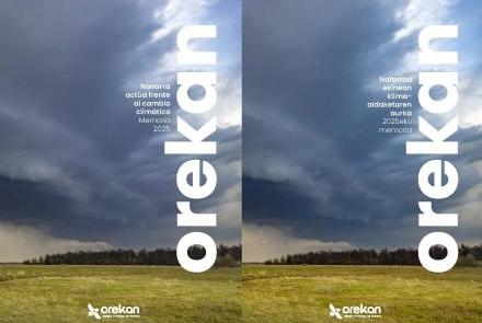 Portada de Navarra actúa frente al cambio climático. Memoria 2025